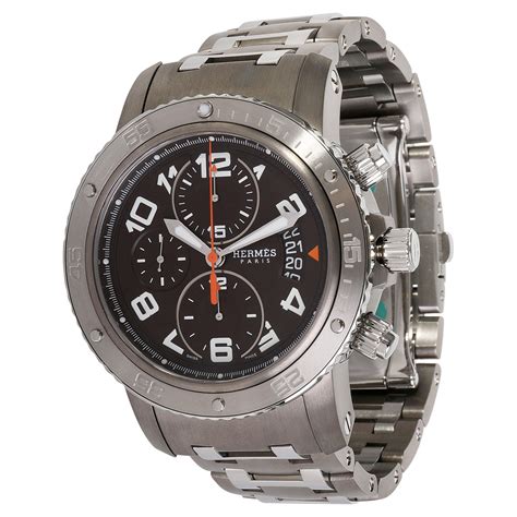 hermes clipper titanium|hermes clipper chrono watch.